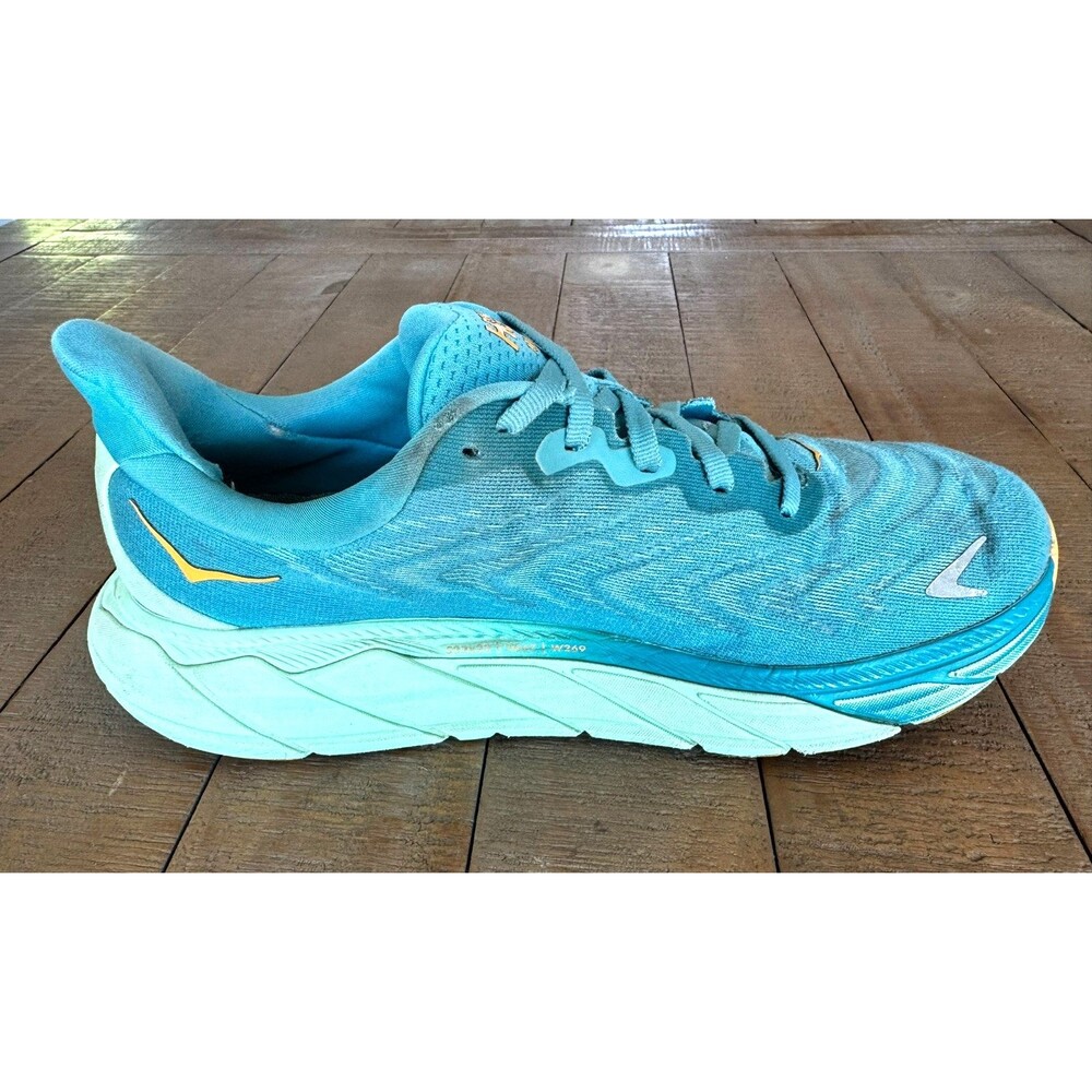 Hoka One Arahi 6 Ocean Mist Lime Green Women's Running Sneaker Trainer Size 8.5D - Picture 5 of 12